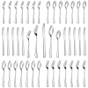 30 Pieces Silverware Set, Stainless Steel Flatware Cutlery Set for 6, Fancy Tableware Eating Utensils for Home Kitchen Restaurant Hotel, Mirror Polish