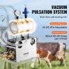 VEVOR Electric Cow Milking Machine, 6.6 Gal / 25 L 304 Stainless Steel Bucket, Automatic Pulsation Vacuum Milker