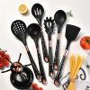 Kitchen Utensil Set, 7 Pieces Silicone Spatula Set for Nonstick Cookware, 446¬∞F Heat Resistant Cooking Spatula with Rotatable Holder