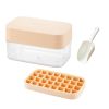 Custom Silicone 32 grids whiskey Small Square ice cube mold tray with box