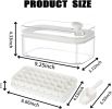 One-Button Release Ice Cubes -Ice Cube Tray with Lid and Bin