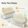 Easy Release Flip PP Ice Cube Molds for Baby Food Freezer Water Whisky Cocktail