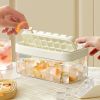 Easy Release Flip PP Ice Cube Molds for Baby Food Freezer Water Whisky Cocktail