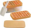 Custom Silicone 32 grids whiskey Small Square ice cube mold tray with box