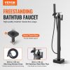 VEVOR Freestanding Bathtub Faucet, Floor Mount, Freestanding Tub Filler, Shower Mixer Taps, Two Water Modes, 360¬∞ Swivel Spout