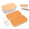 Custom Silicone 32 grids whiskey Small Square ice cube mold tray with box